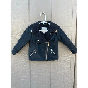 Urban Republic - Toddler Girl's black Moto Jacket - Size 24M